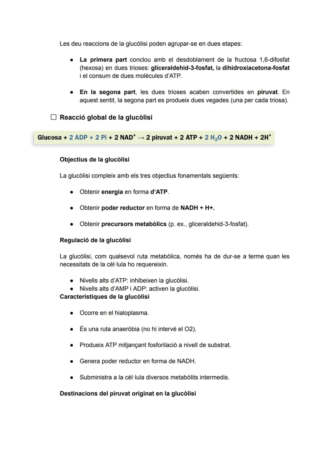 TEMA 2: CATABOLISME I ANABOLISME
1. CATABOLISME
En el catabolisme es produeix la degradació (oxidació) de molècules orgàniques amb la
fina