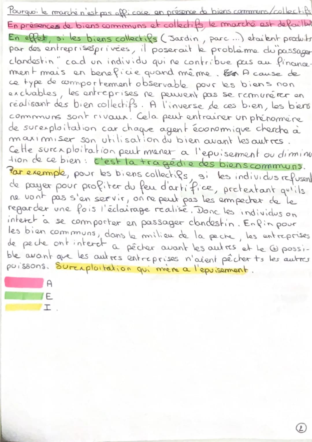 Questionnemt 3.
Pourquoi le marché peut être defaillant en présence d'externalités?
En présence d'externalités, le marché n'est pas effica