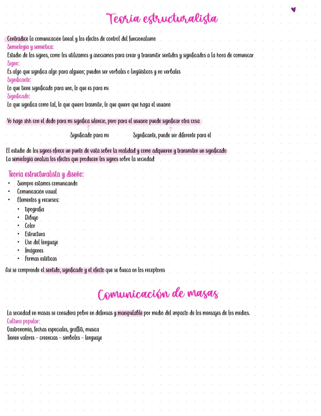 # Teoria estructuralista
Contradice la comunicación lineal y los efectos de control del funcionalismo
Semiologia y semiótica:
Estudio de