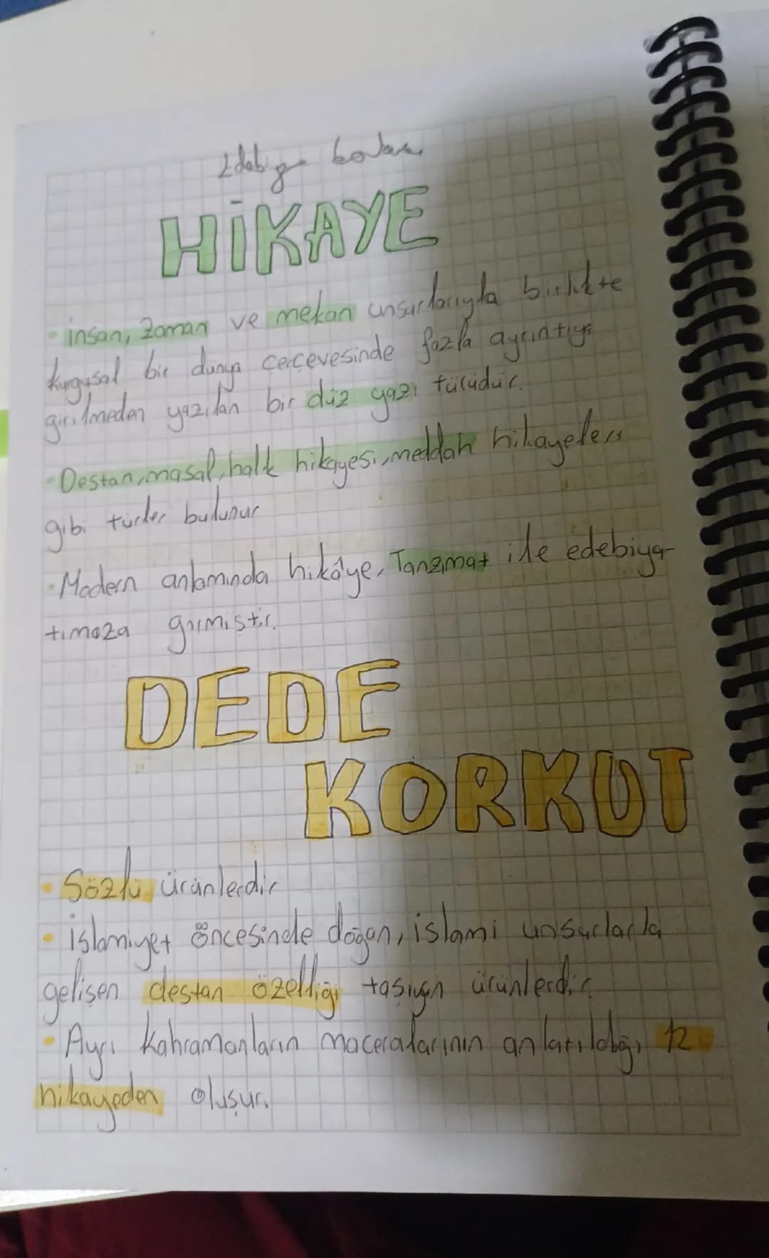 Idebi ga bolar
# HİKAYE
- insan, zaman ve mekanı unsırlarıyla la birlikte
kugusal bir dünya çerçevesinde fazla ayrıntıy
gintmeden yazılan bi
