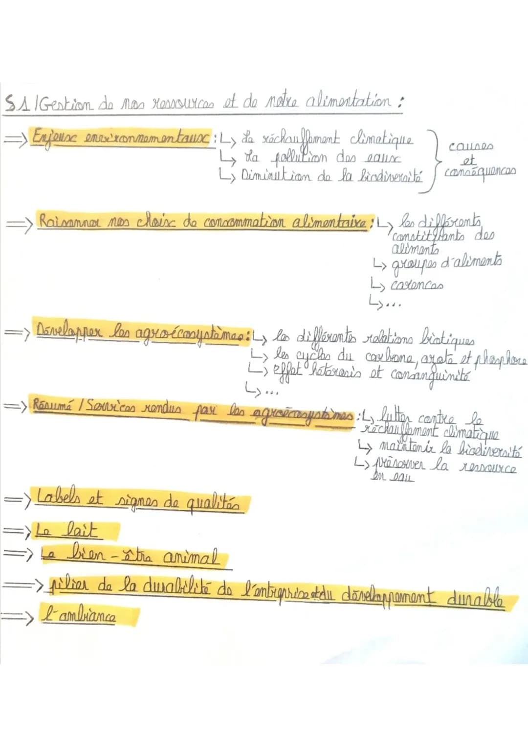 SAIGestion de mas ressources et de notre alimentation:
=> Enjeuse enrxxonnementausc: L> de xéchauffement climatique
↳ tha pollution des eau