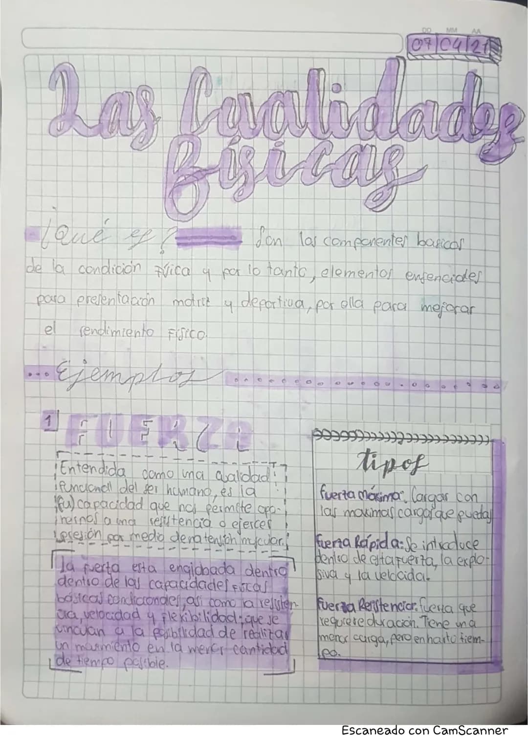 DD
MM
AA
07/04/21
Las Egalidady
Fisicas
Joué ef
Son los componenter basical
de la condición vica y pa lo tanto, elementos ensenciades
para