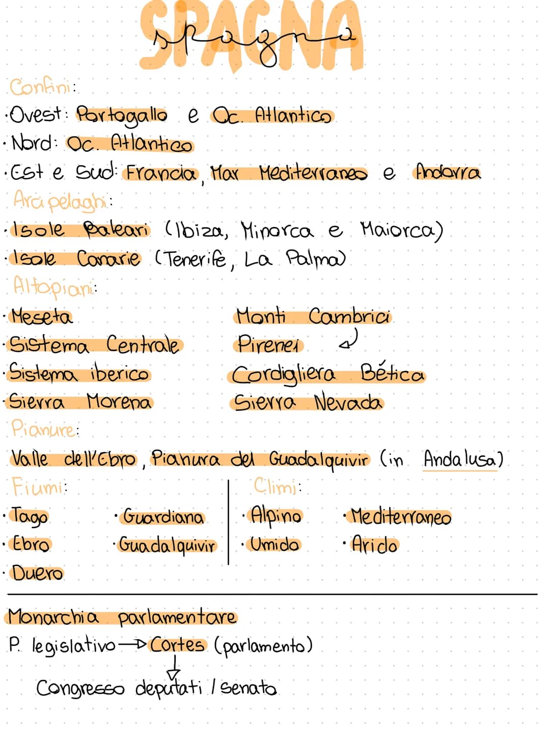 spagna
Confini:
•Ovest: Portogallo e Oc. Atlantico
•Nord: Oc. Atlantico
•Est e Sud: Francia, Mar Mediterranes e Andorra
Arca pelaghi:
•Isol