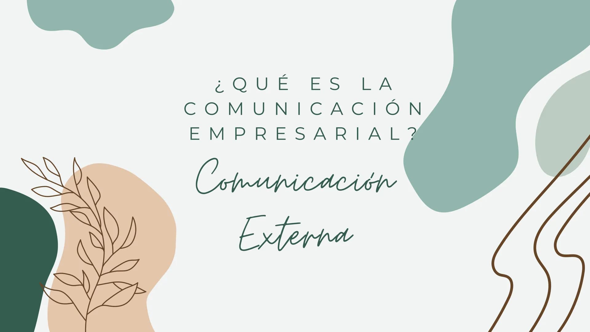 # ¿QUÉ ES LA
# COMUNICACIÓN
# EMPRESARIAL?
## Comunicación
## Externa ¡Qué es la
comunicación externa? Objetivos
02 Relaciones Afectiva
04
