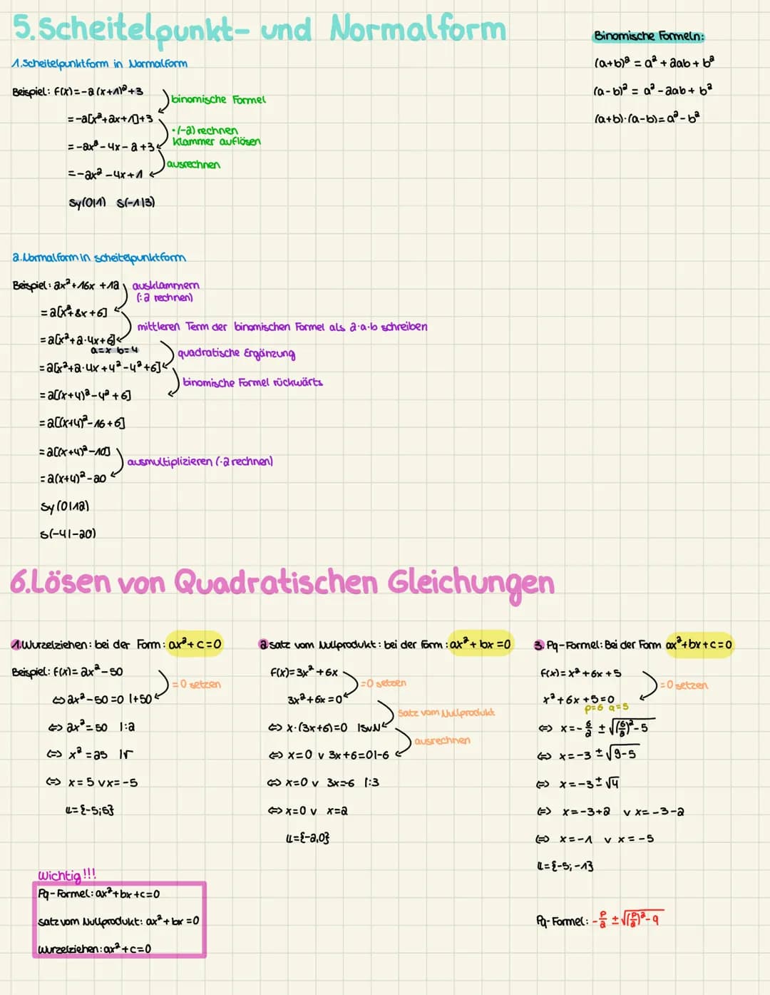 # 1.Funktionen
Definition: Eine Funktion ist eine zuordnung bei der jedem x-wert genau einem Y-Wert zugeordnet wird.
eindeutige zuordnung: