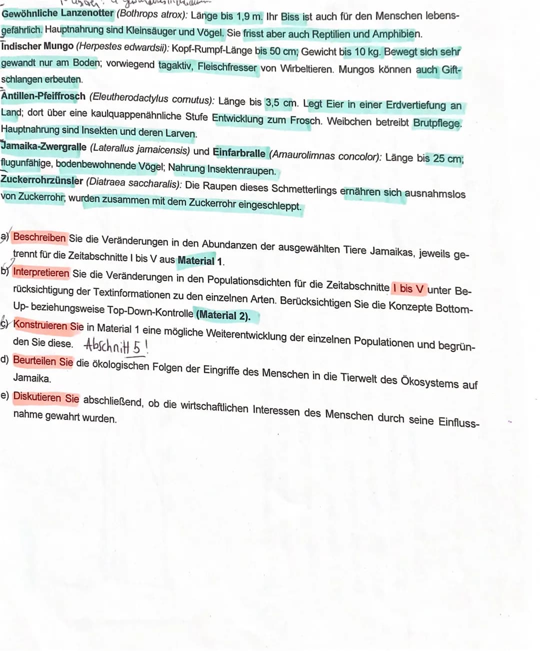 # 1 Mungos auf Jamaika
Auf seiner zweiten Reise entdeckte Christoph KOLUMBUS 1494 die karibische Insel Jamaika. Mit ihm
entdeckten auch ein