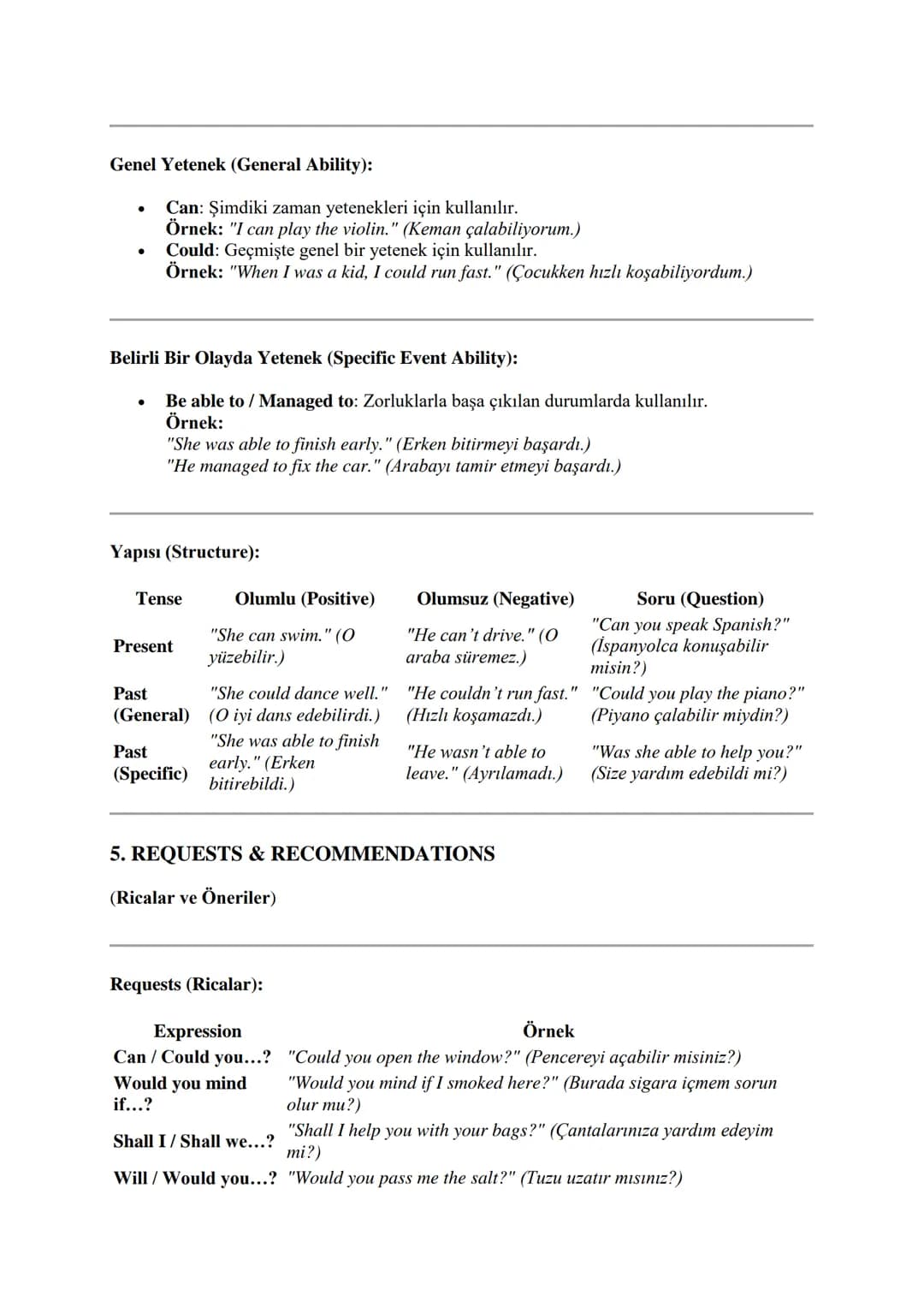 MODAL VERBS & MODAL-LIKE
VERBS (MODAL FİİLLER VE MODAL
BENZERİ FİİLLER)
What are modal verbs? (Modal fiiller nedir?)
Modal fiiller, ana fii