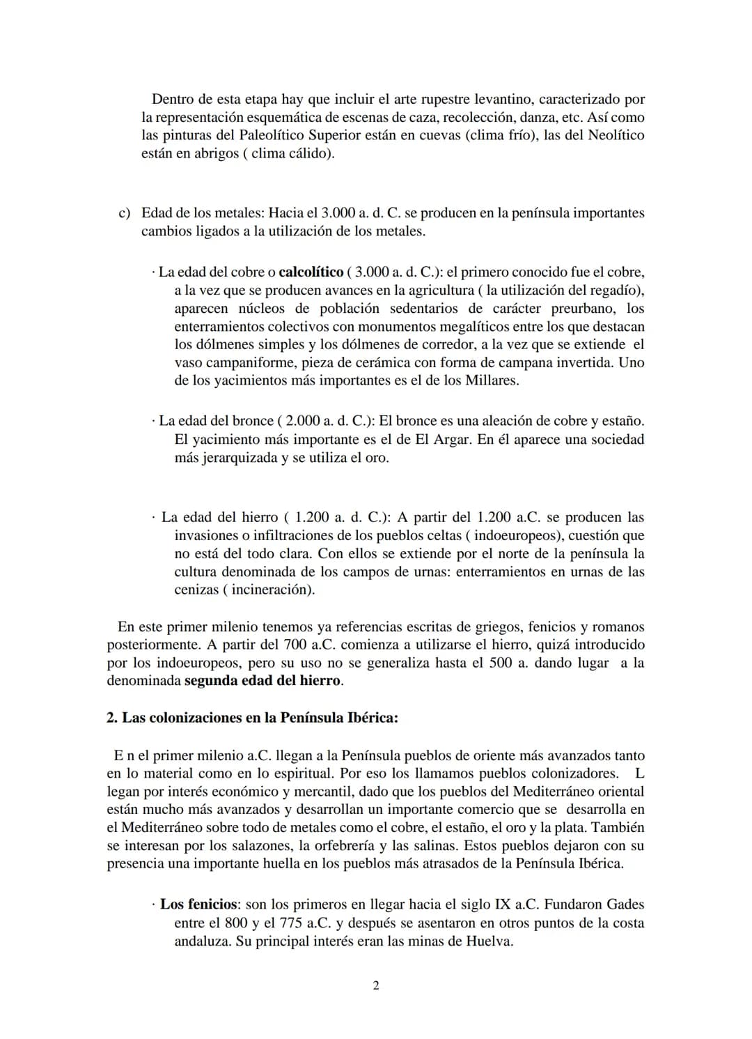 # TEMA I. LAS RAICES. LA HISPANIA ROMANA.
1. Prehistoria.
Los primeros representantes del género homo llegaron a lo que hoy es España hace