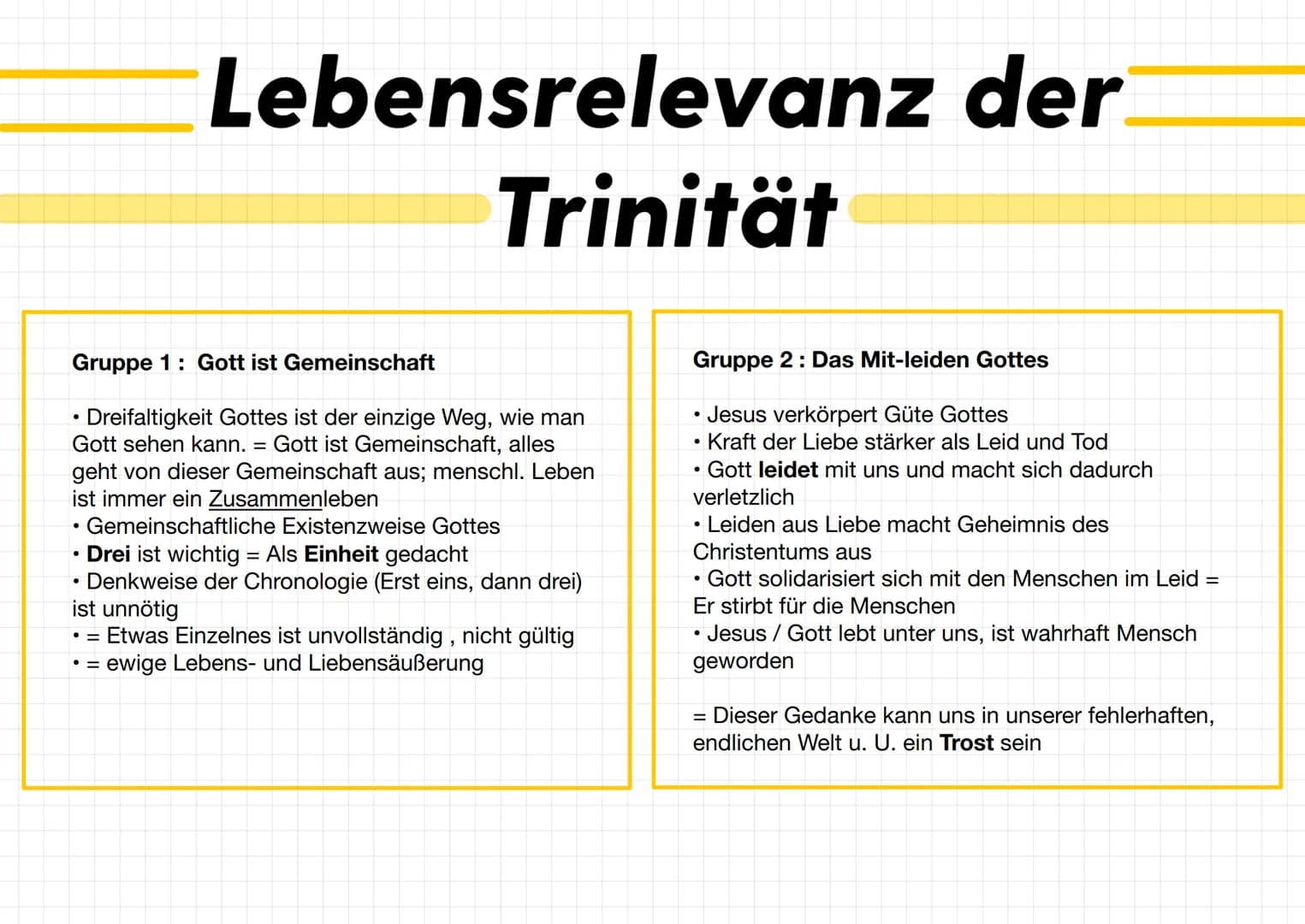 # Gottesrede
## Wie kann ich von Gott sprechen ?
• Das Sprechen von Gott gestaltet sich schwierig, da er unsichtbar ist und
unsere Sprache