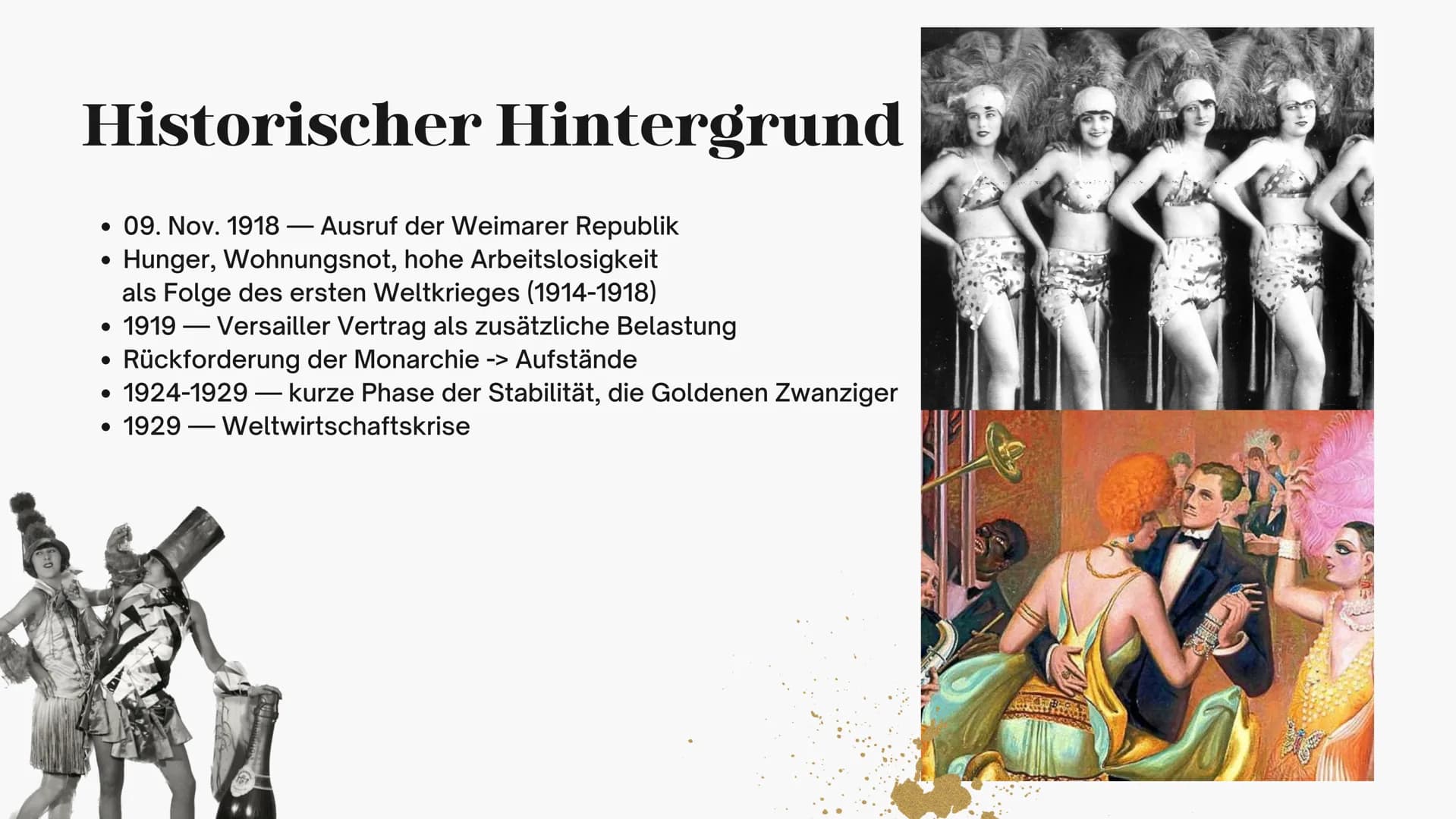 DIE
NEUE
SACHLICH-
KEIT
Emma Koch
11/2
Otto Dix „Die Eltern des Künstlers", 1924 # GLIEDERUNG
* Zeitliche Einordnung der Epoche
* His