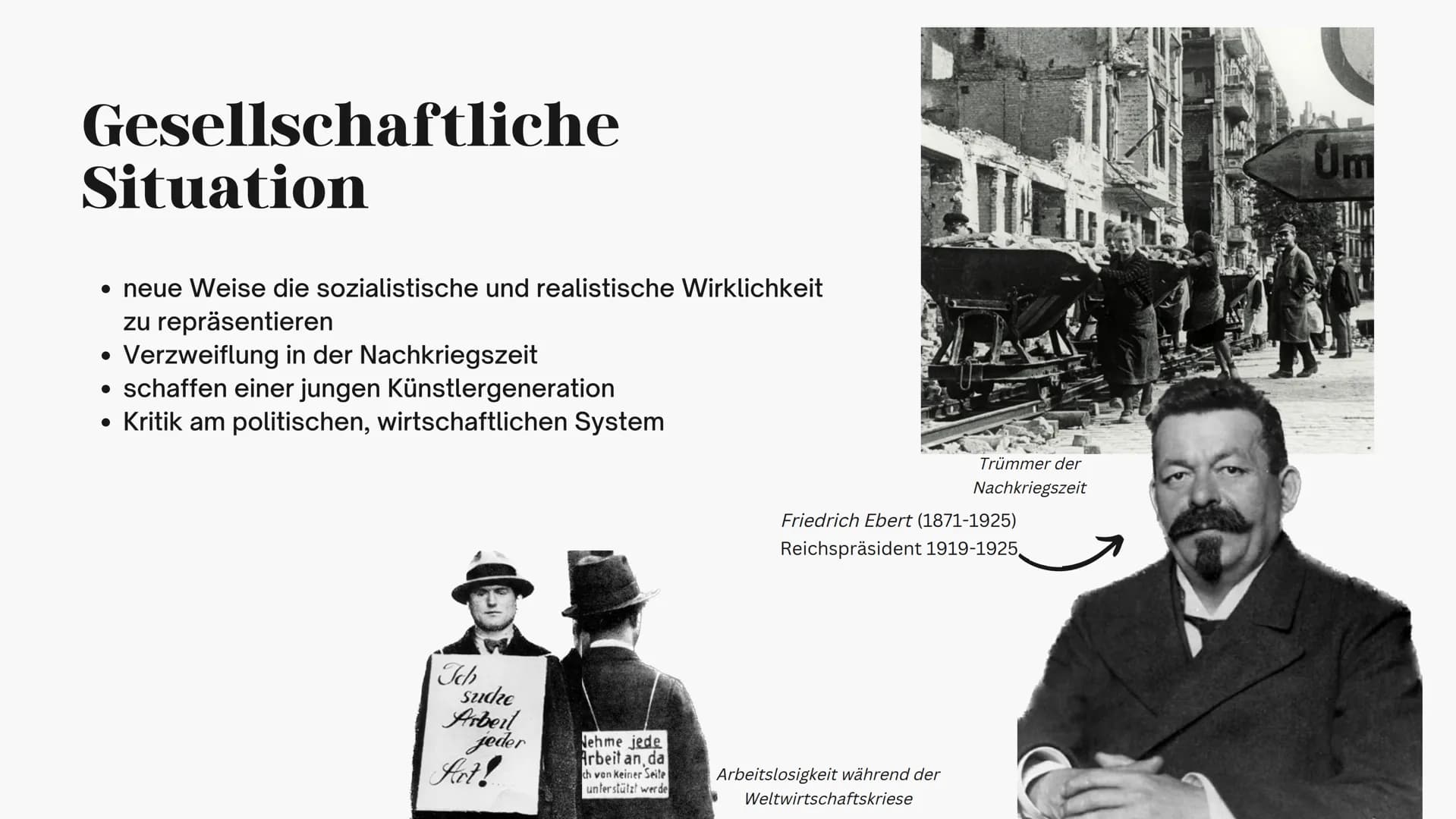 DIE
NEUE
SACHLICH-
KEIT
Emma Koch
11/2
Otto Dix „Die Eltern des Künstlers", 1924 # GLIEDERUNG
* Zeitliche Einordnung der Epoche
* His