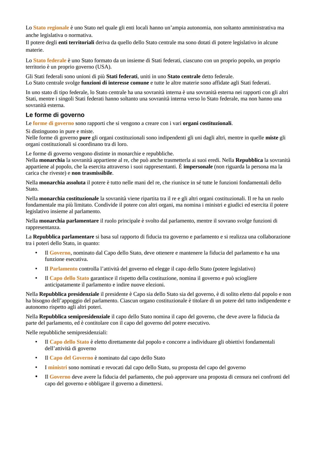 # Lo Stato e la costituzione
Le caratteristiche dello Stato
Lo Stato è l'organizzazione politica di un popolo stabilito su un territorio e