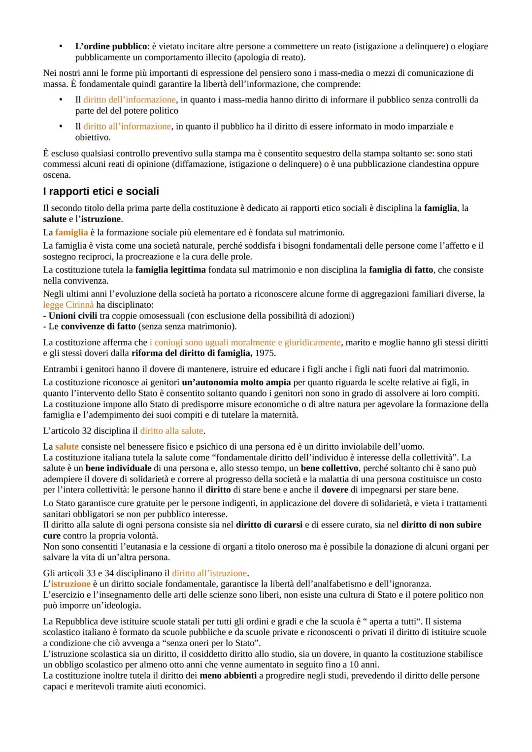 # Lo Stato e la costituzione
Le caratteristiche dello Stato
Lo Stato è l'organizzazione politica di un popolo stabilito su un territorio e