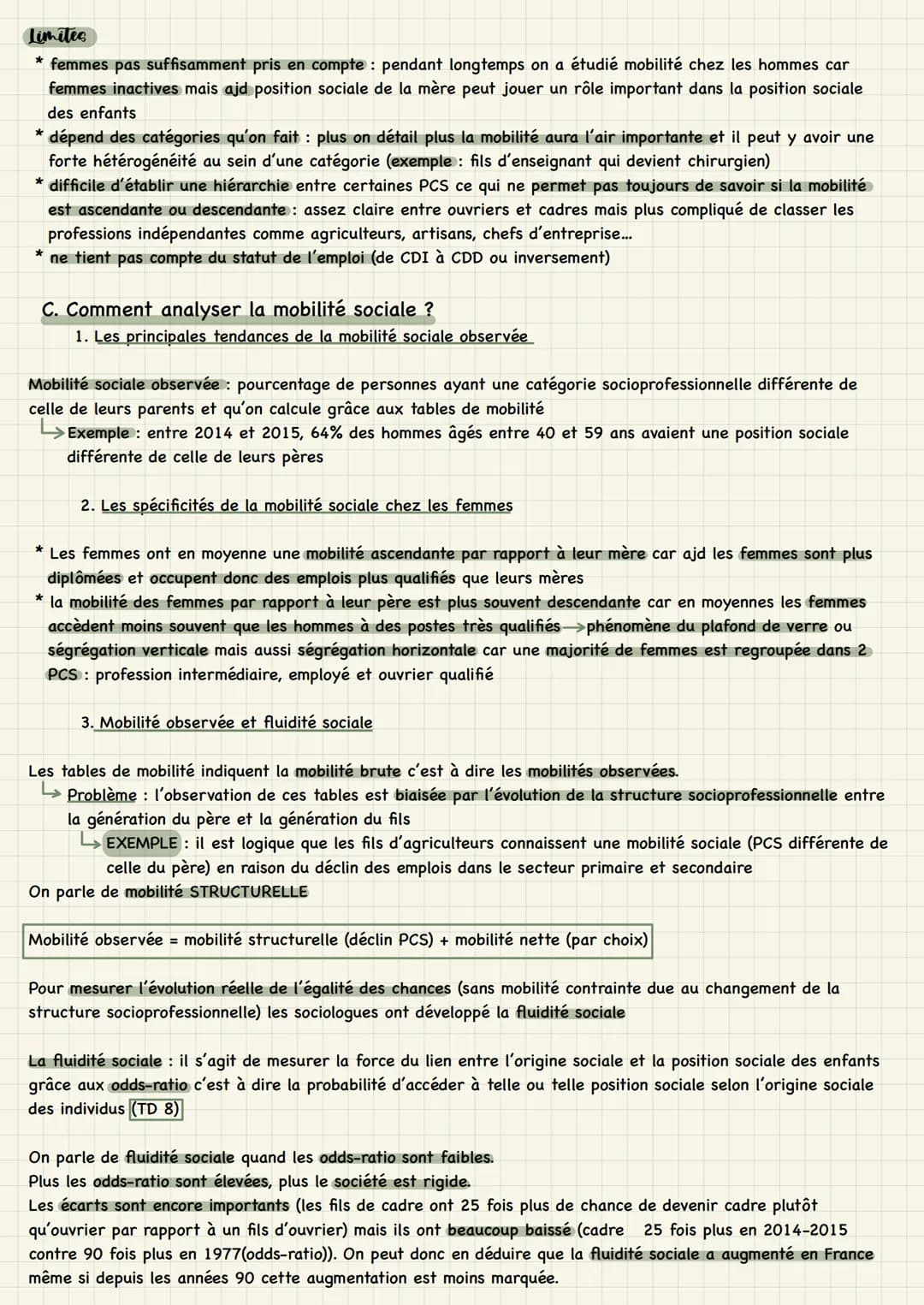 # Chapitre 5
Quels sont les caractéristiques contemporaines et les facteurs de la mobilité sociale?
I. Caracteristiques de la mobilité soc