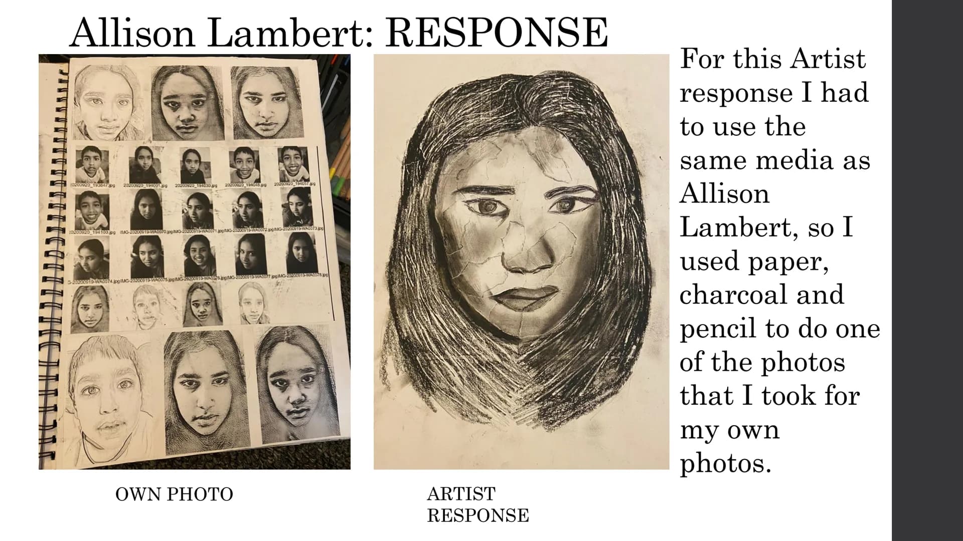 # ART COURSEWORK
# PRESENTATION
By Samira Choudhury # Henry Moore:
Artist
research
This is a
Henry Moore
Artist
research page
and an A3
a