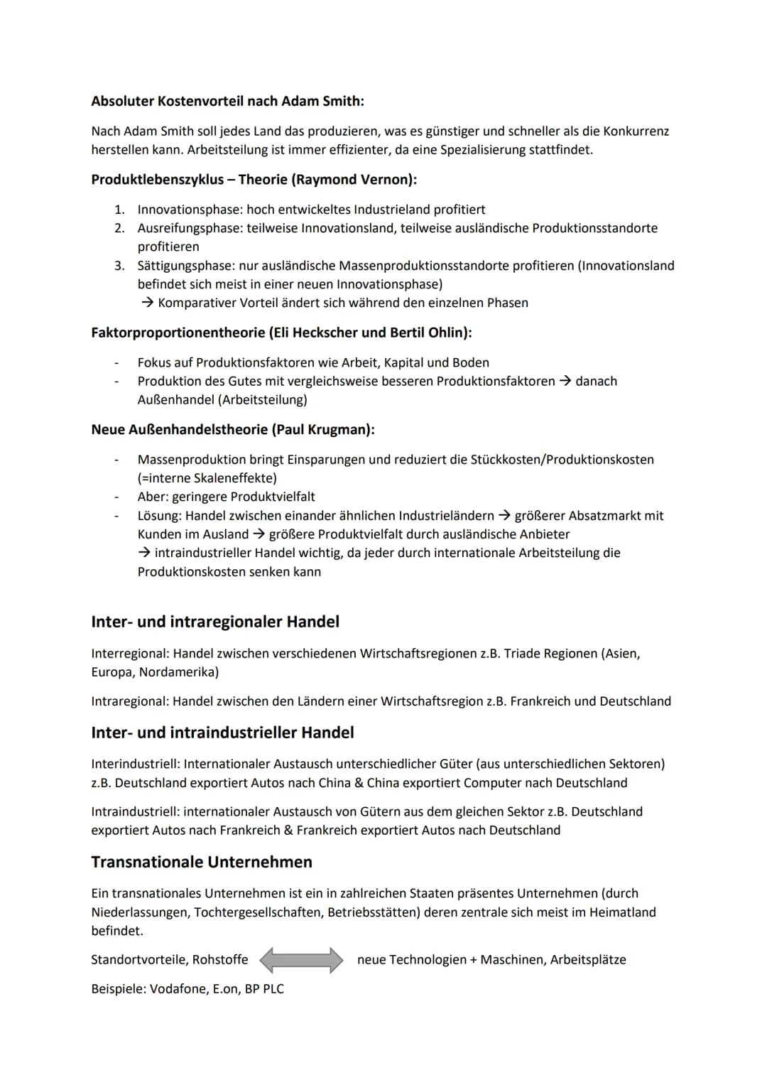 # Abitur Wirtschaft Zusammenfassung - Sektor Ausland
## Der Sektor Ausland im Wirtschaftskreislauf
Haushalte
Transferzahlungen
Direkte S