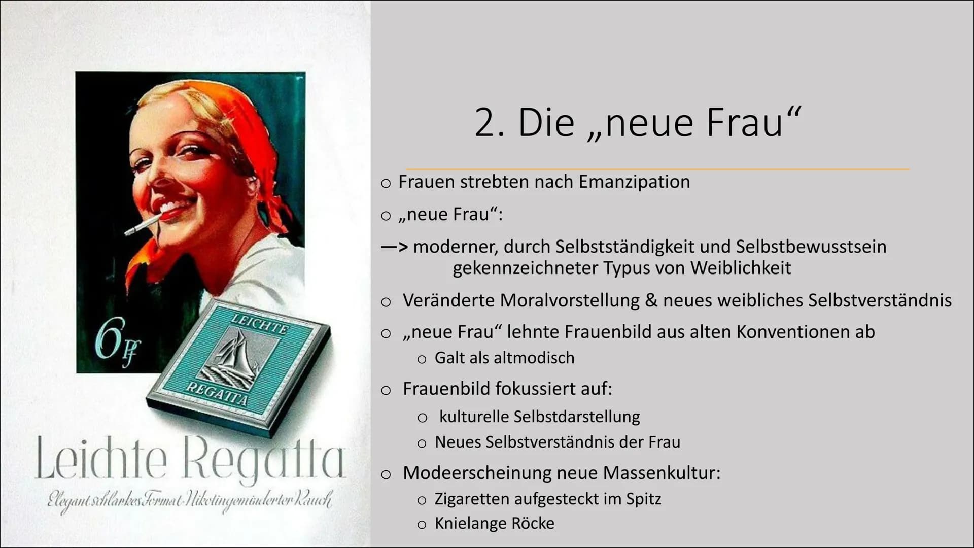 # Frauen: Politik und
Gesellschaft
Von Kira Henkel & Lea Gagliardi Gliederung
1. Allgemeines
2. Die „neue Frau“
3. Politik
3.1 Parteie