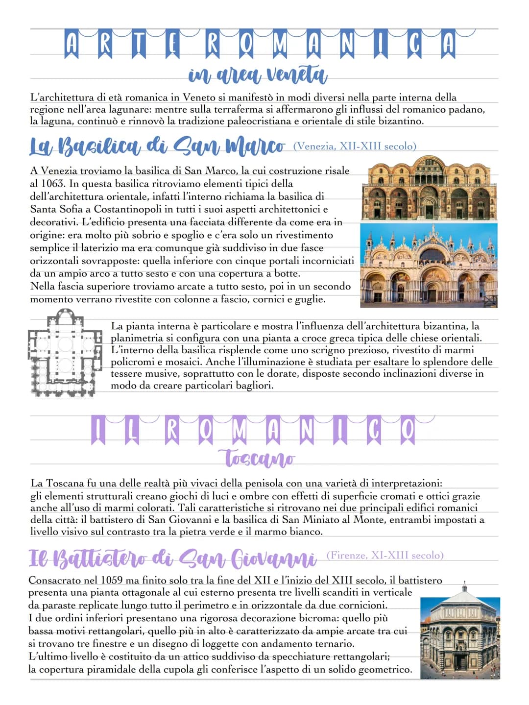 # ARCHITETTURA
L'arte romanica è la fase dell'arte medievale europea prevalentemente religiosa ispirata anche a scene
di vita quotidiana, c