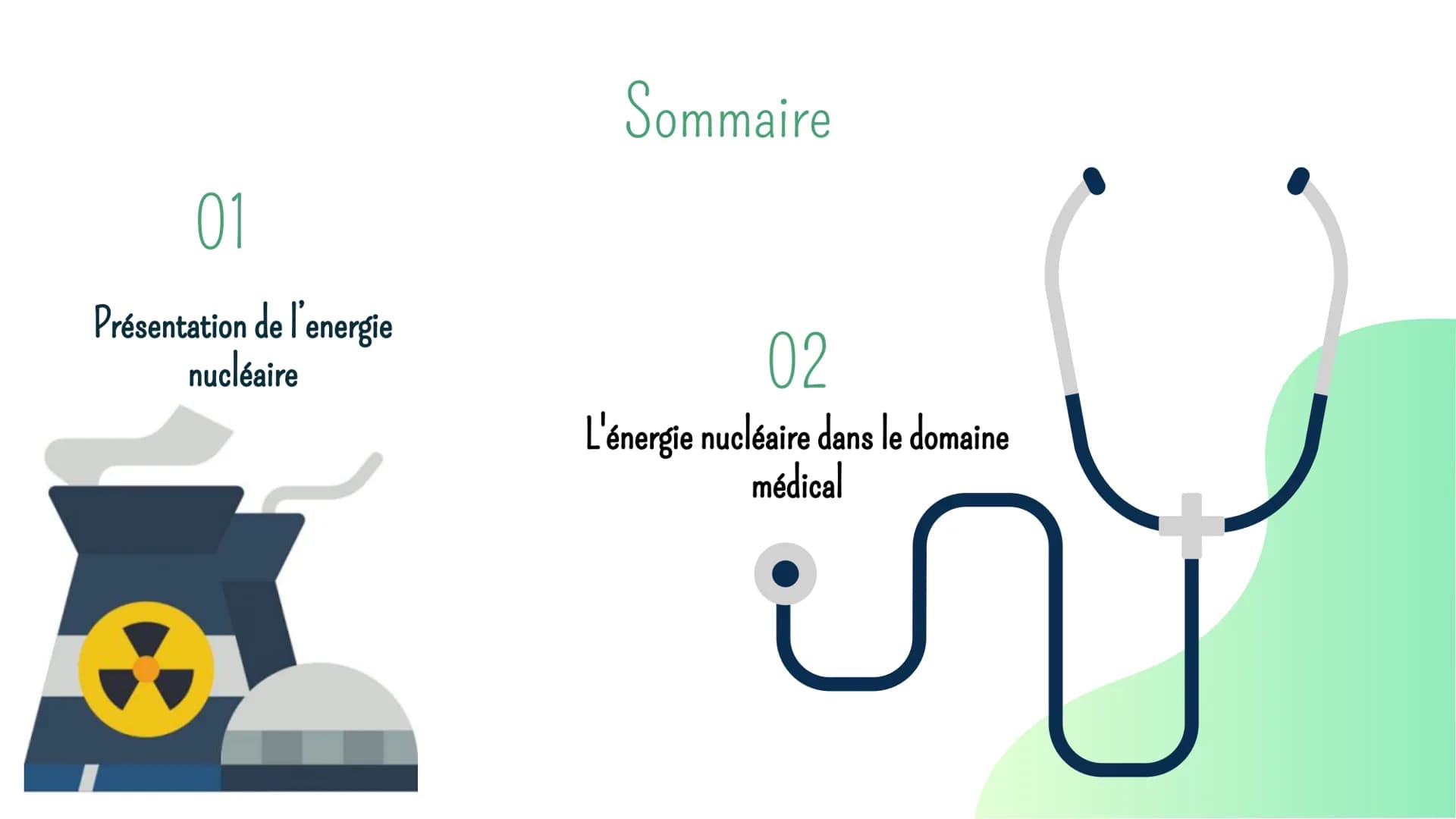 # L'énergie nucléaire et la médecine
Lafa mohamad # Introduction
Quand on pense a l'energie nucleaire, on a toute suite une
image de grande