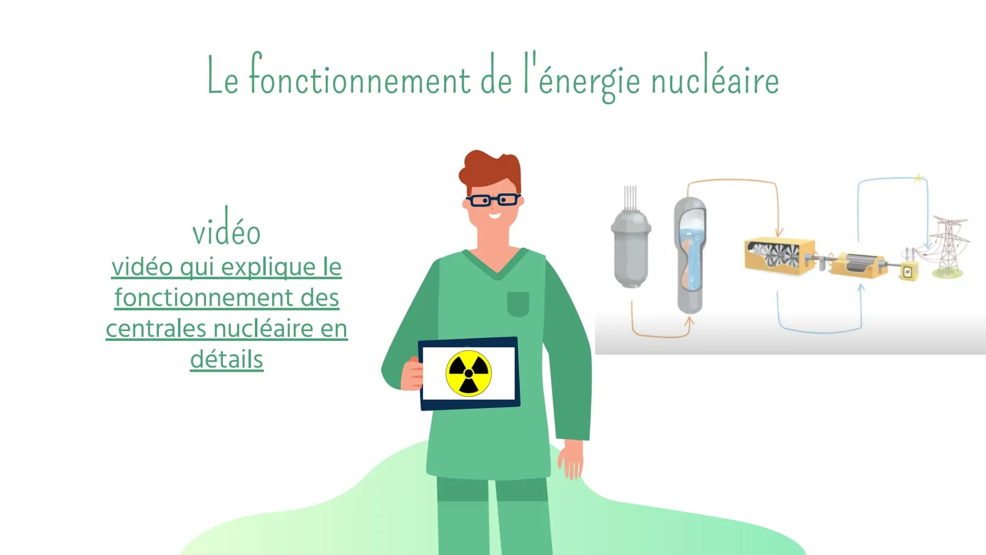 # L'énergie nucléaire et la médecine
Lafa mohamad # Introduction
Quand on pense a l'energie nucleaire, on a toute suite une
image de grande