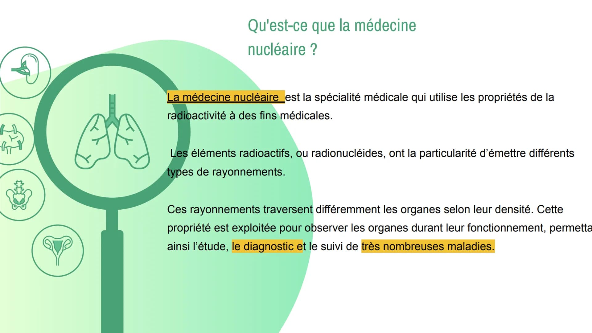 # L'énergie nucléaire et la médecine
Lafa mohamad # Introduction
Quand on pense a l'energie nucleaire, on a toute suite une
image de grande