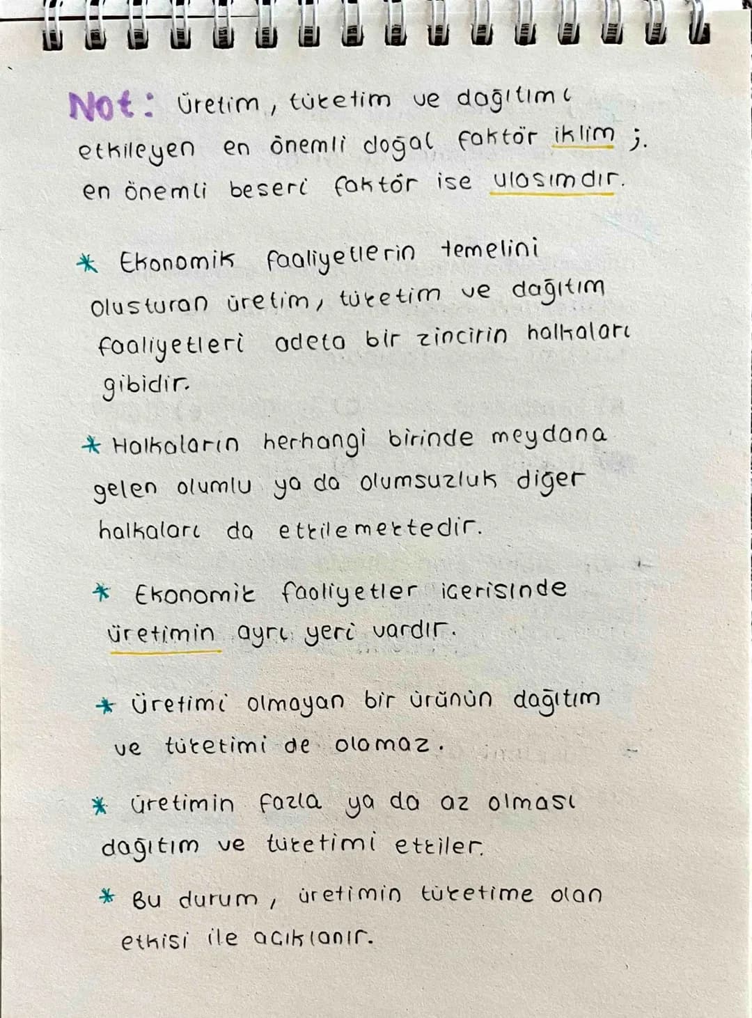 # Üretim - Dağıtım - Tüketim
Üretim, tüketim ve dağıtım faaliyetleri
ekonominin temeleni olusturur.
Üretim: Tarımsal, sanayi, teknolojik
f
