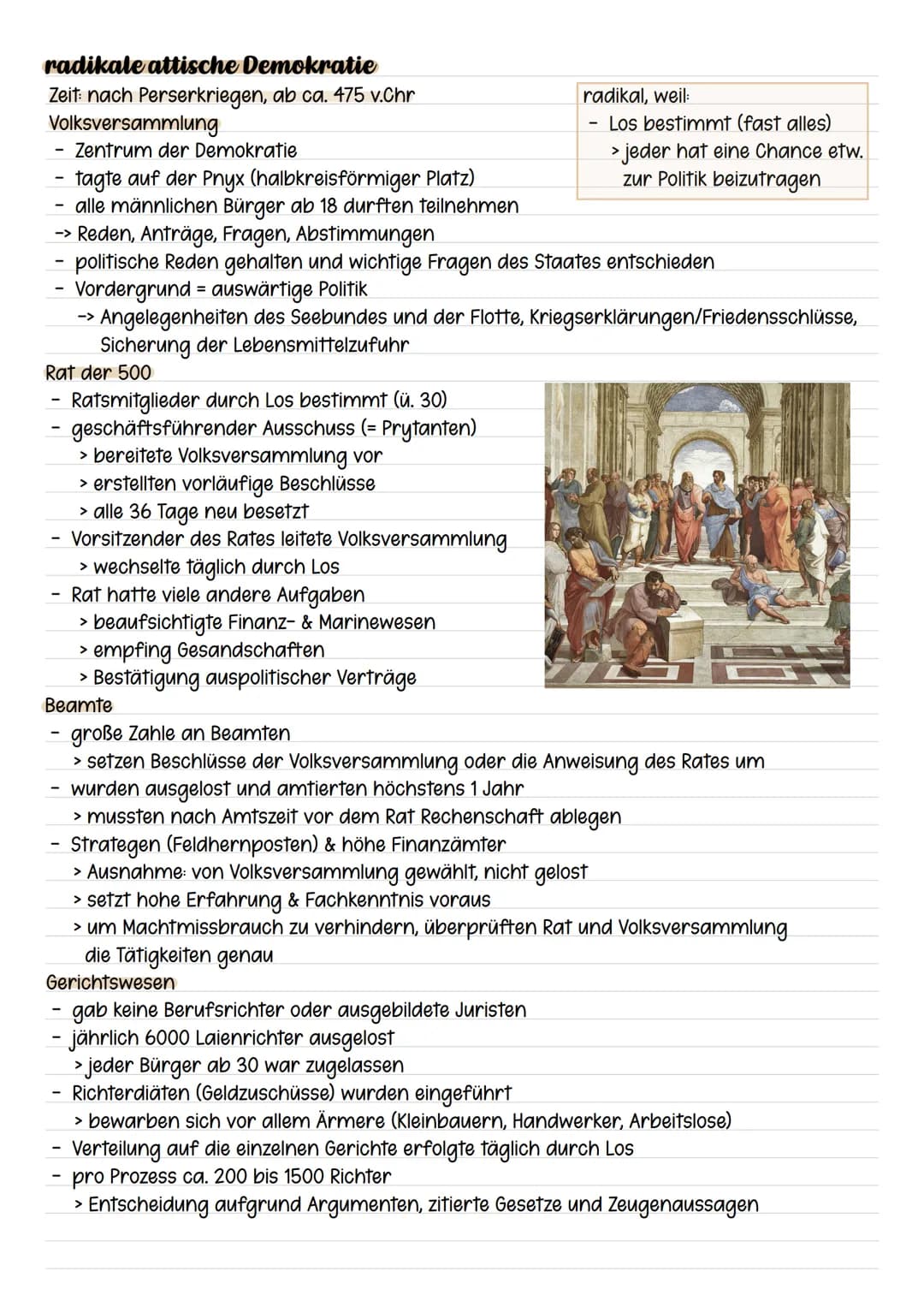 # DIE ATTISCHE DEMOKRATIE
Entwicklung
Athener Sozialstruktur:
- Archonten (9 Adlige)
haben die Macht
- nur kontrolliert von
Areopag (Adles