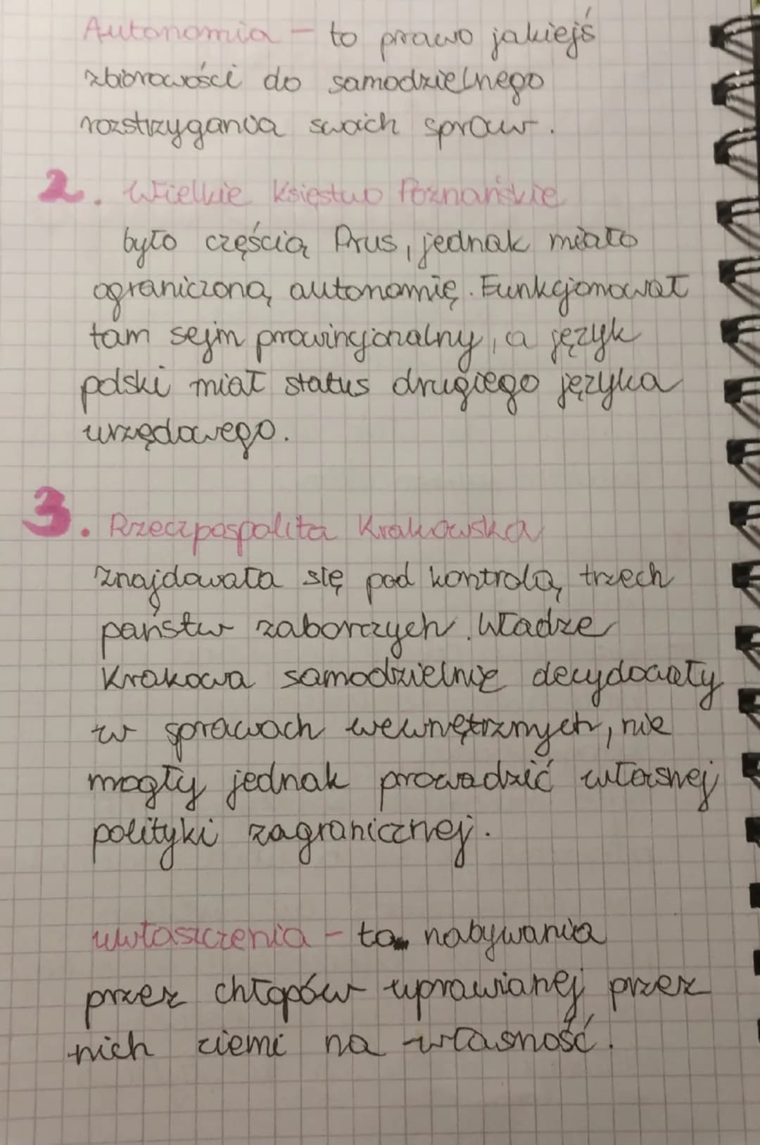 Po upadku
księstwa
Warszawskiego
1815r. - powstanie Królestwa Polskiego
(przyporządkowane Rosji).
Galicia - to całość ziem polskich pod
zabo