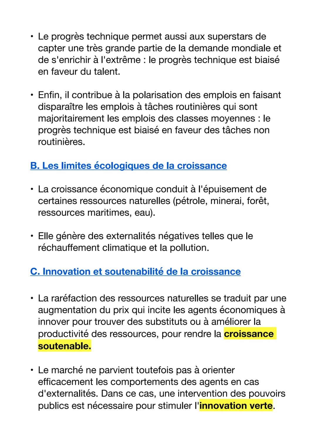 # QUELS SONT LES SOURCES ET LES DÉFIS DE LA
CROISSANCE ÉCONOMIQUE ?
1. Qu'est-ce que la croissance économique
et quelles sont ses sources?