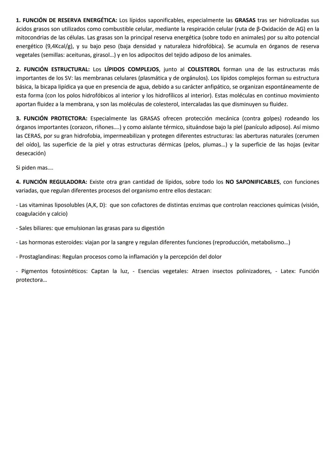 # TEMA 3: LÍPIDOS
1. CARACTERÍSTICAS GENERALES Y CLASIFICACIÓN
Los Lípidos, son un amplio grupo de moléculas orgánicas, químicamente muy h