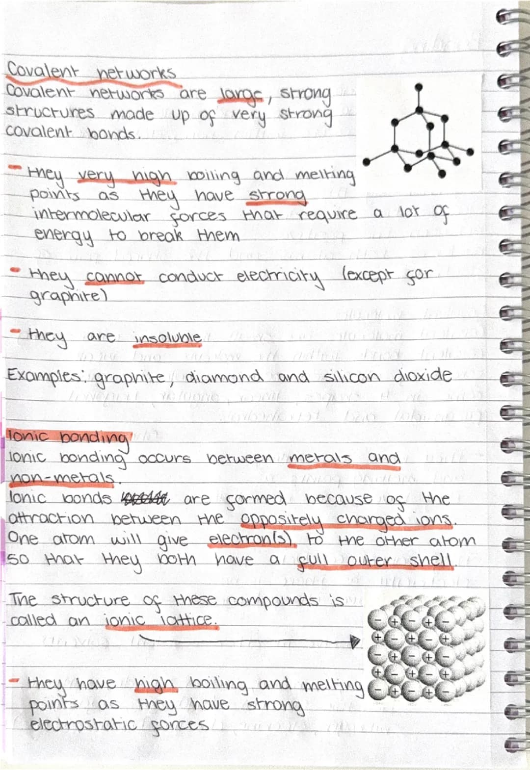 # Bonding
Covalent bonding
Covalent bonding can be found in elements and
compounds. It occurs within non-metal elements.
A covalent bond i
