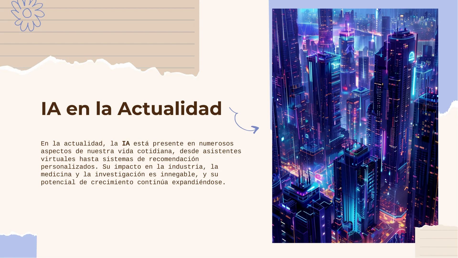 # La Evolución de las
## Inteligencias Artificiales
a lo largo de la Historia # Introducción
La inteligencia artificial ha evolucionado sig