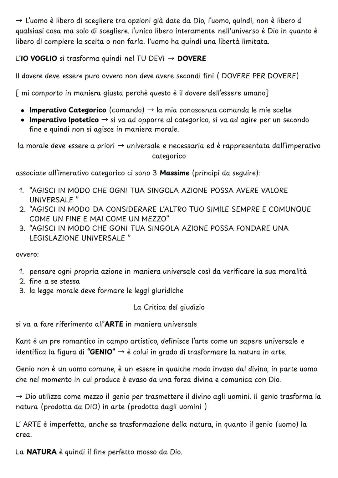 Immanuel Kant
• Critica ragion pura → cosa si può conoscere (TEORICA )
• Critica ragion pratica → come devo agire. (PRATICA )
• Critica d