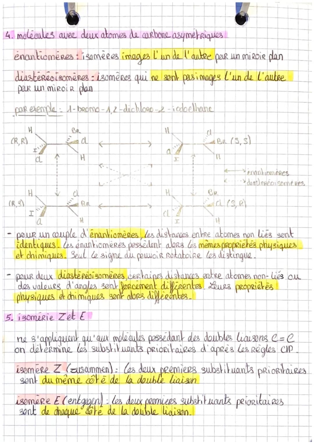 # structure spatiale des éléments chimiques
PCM
Chao
1. La chiralite
objet chiral: n'est pas superposable à son image dans un miecie plan