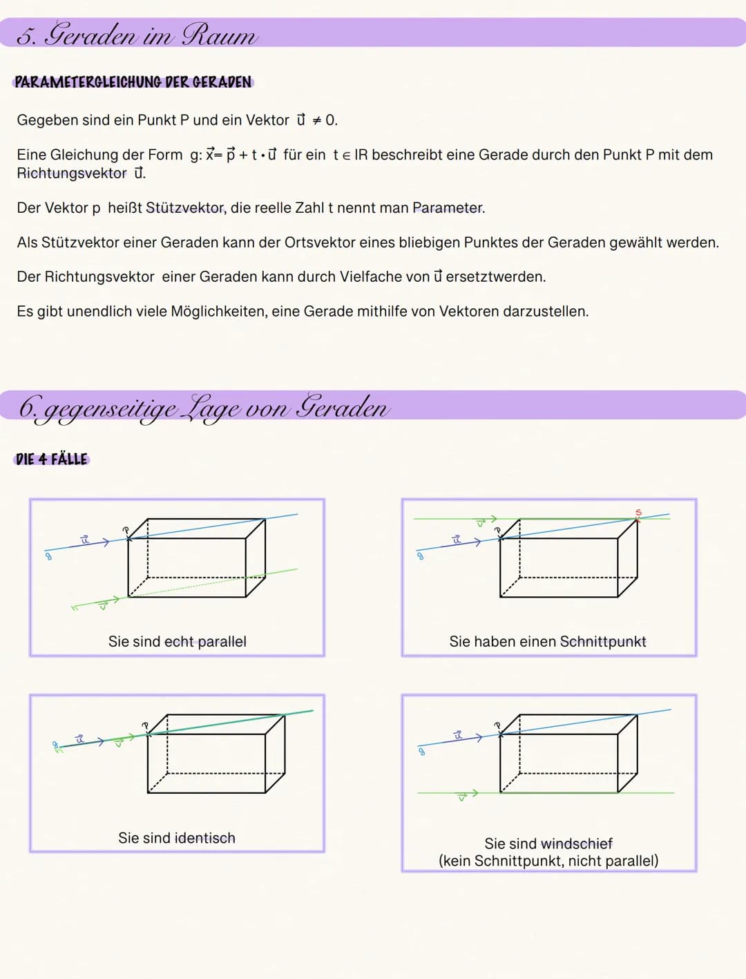### III. Vektorrechnung
### 1. Punkte und Figuren im Raum
DEFINITION
* jeder Punkt P ist durch drei Koordinaten p₁,p₂,p₃ eindeutig best