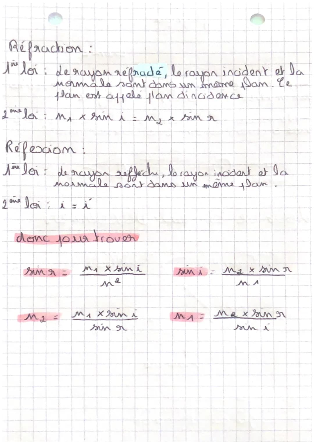 physique
chimie
→da lumière se profage en ligne droite, dams
un milieu transparent et homogene
→da valeur de la vitesse de la lumière dan