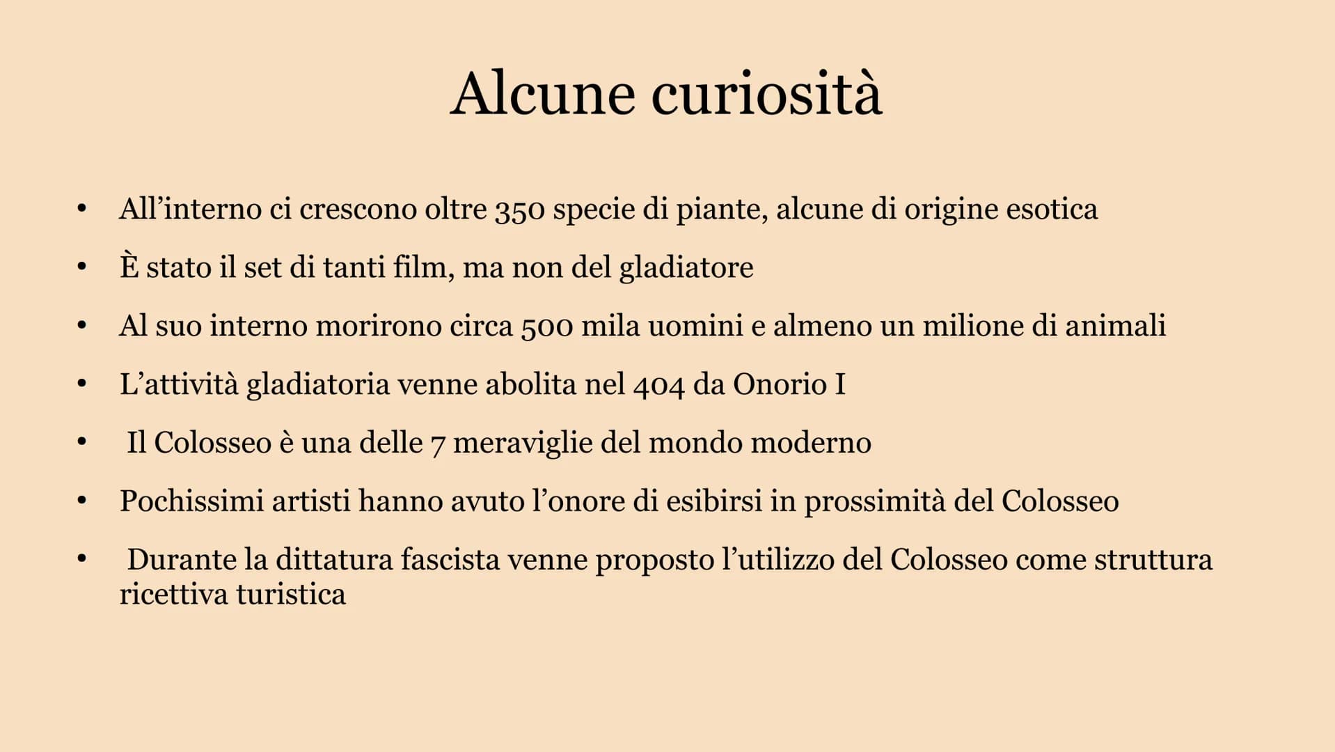 # IL COLOSSEO # Struttura
• Dimensioni: 188x156 m
• Forma: Ellittica
• Conteneva: 50 000 persone
• Costruite su 3 piani
1º piano: Pat