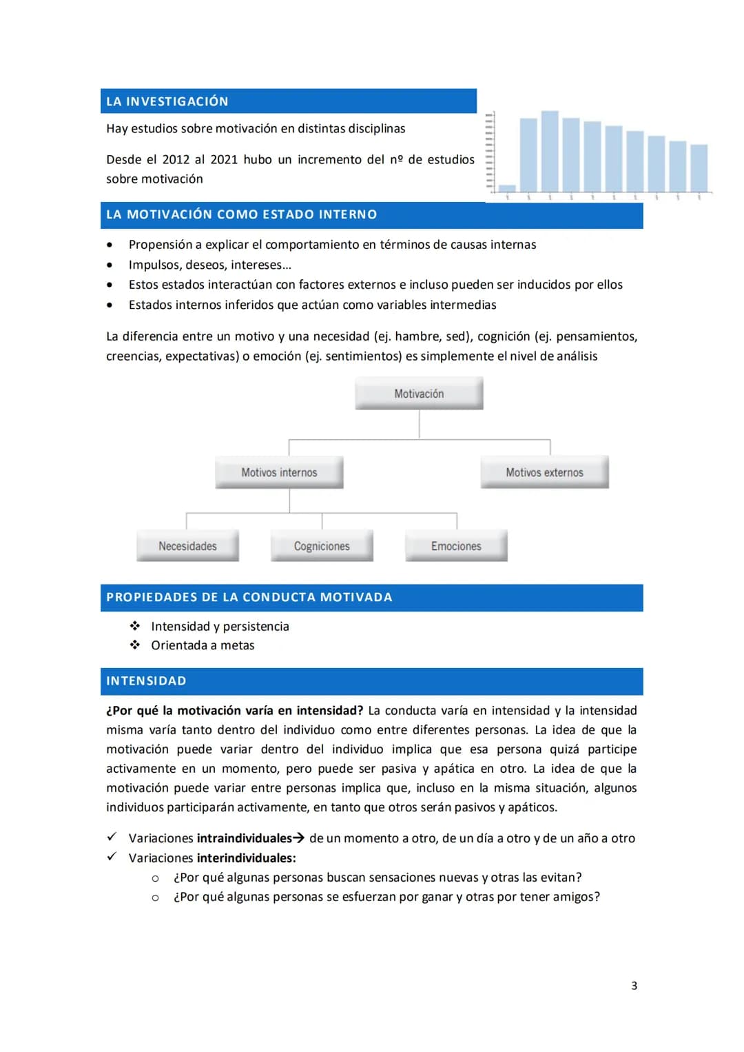 Psicologia de la
Motivacion y la
Emocion ÍNDICE
I.- PSICOLOGÍA DE LA MOTIVACIÓN
TEMA 1. Motivación: Cuestiones básicas....................