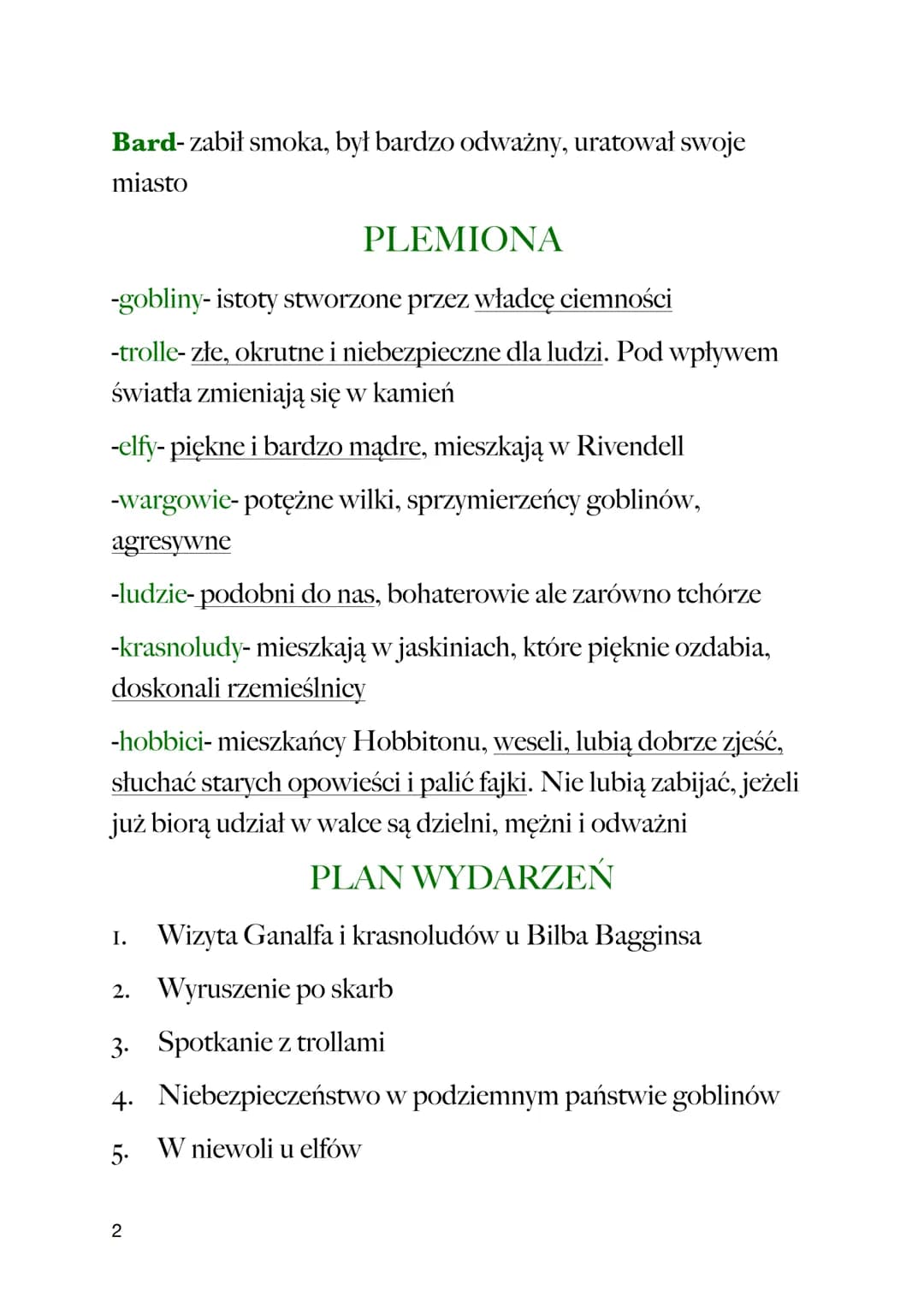 # HOBBIT, CZYLI TAM IZ
POWROTEM
J.R.R.TOLKIEN
CZAS I MIEJSCE AKCJI
Akcja rozgrywa się około rok w Śródziemiu
BOHATEROWIE
Bilbo Baggins-