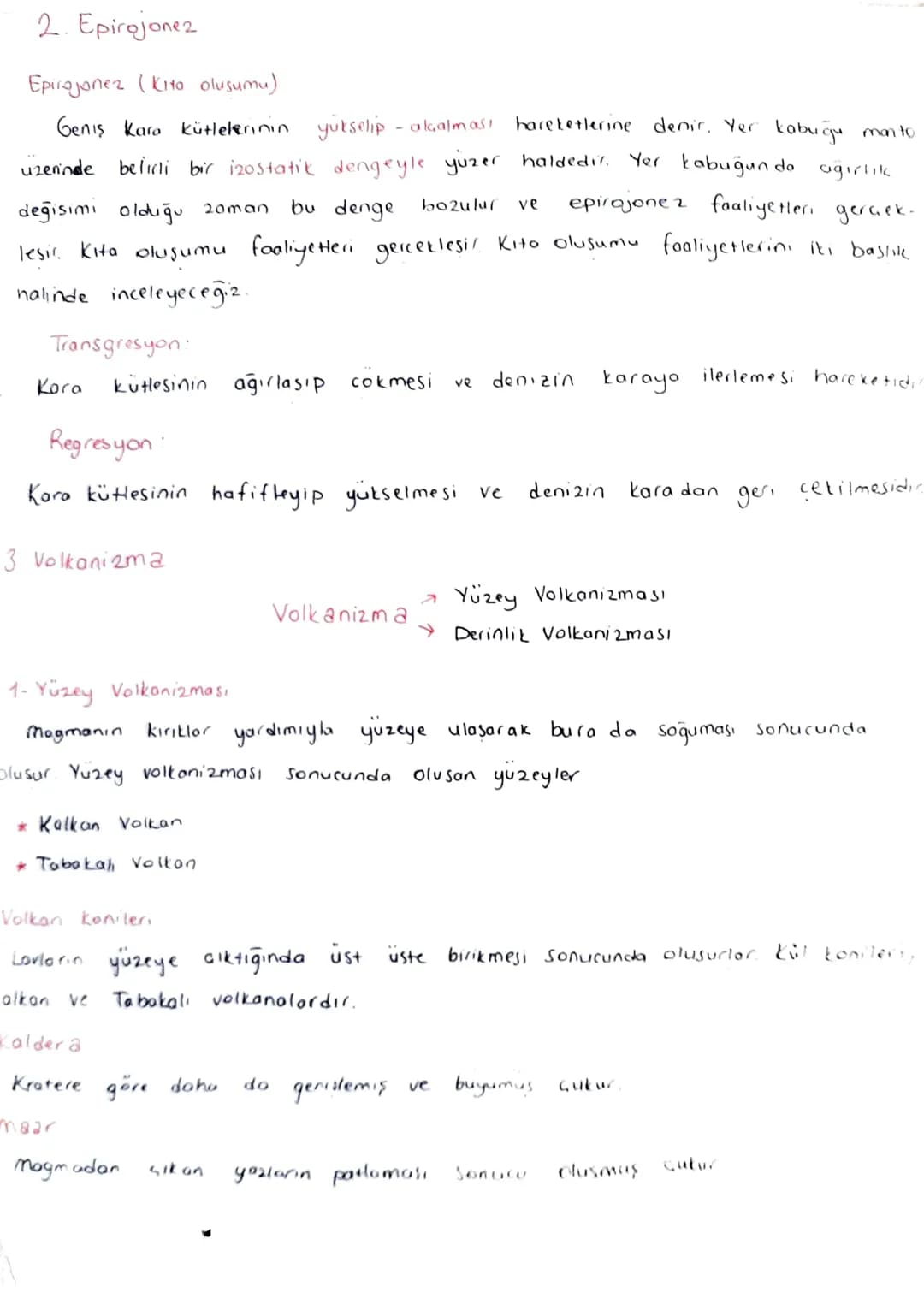 1- Orajenez
Orojenez (Dağ oluşumu):
Asinan ve biriken malzemeler levhaların hareketleri sırasında yan basınçlara
uğrayarak yükselir ve dağl