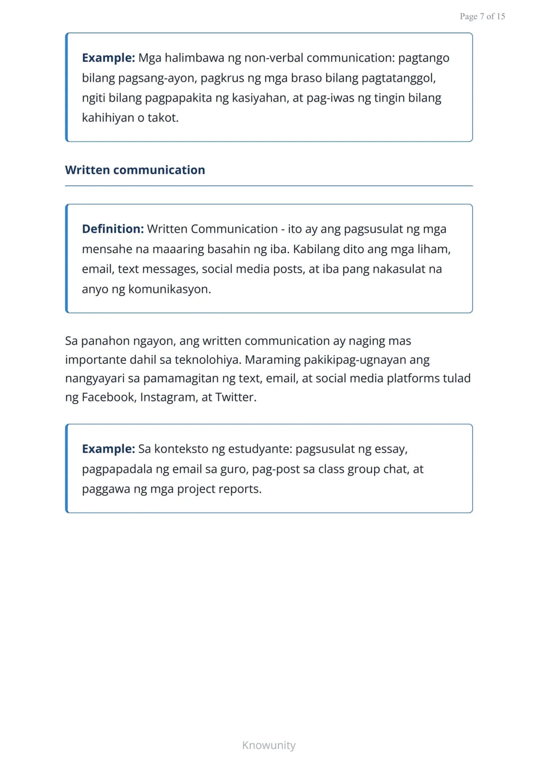 Pag-unlad ng Sarili at Pakikipagkapwa: Mabisang Komunikasyon
Pagkatuto ng mga estratehiya sa mabisang
komunikasyon at pakikipagkapwa
Mga Lay