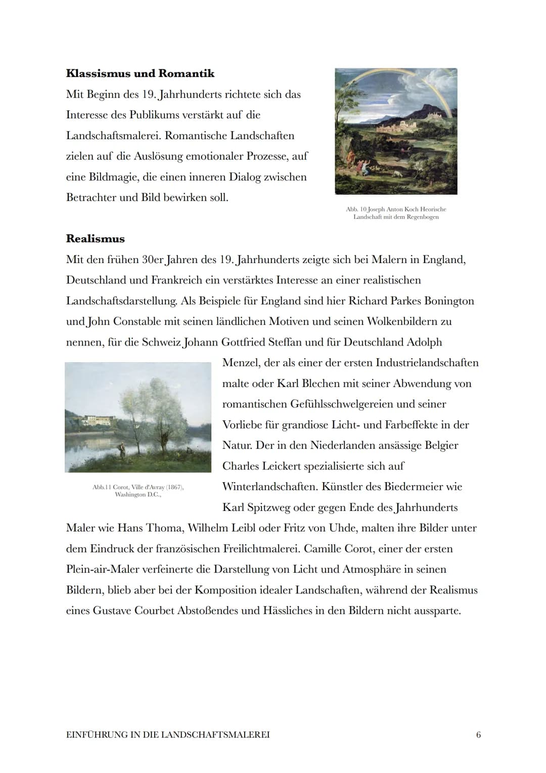 10. Oktober 2021
# Einführung in die Landschaftsmalerei
Der Begriff "Landschaft" leitet sich aus dem Althochdeutschen ab. Er ist seit dem