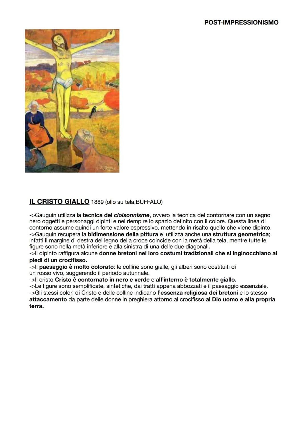 # POST-IMPRESSIONISMO
POST-IMPRESSIONISMO
Con il termine post-impressionismo intendiamo tutte quelle tendenze che si sono sviluppate in
Fr