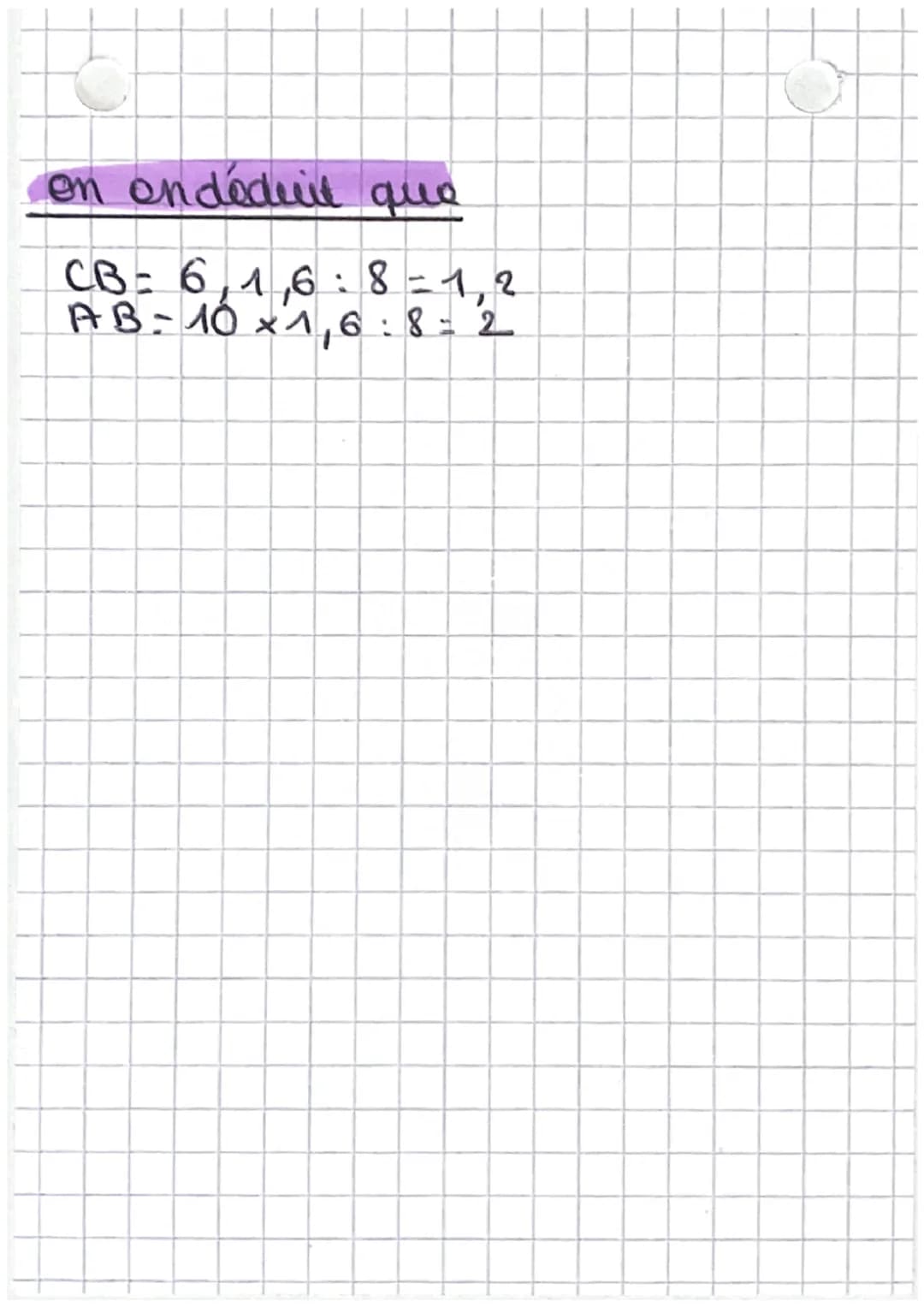 dans
ea PRATIQUE:
POUR Mentrer que deur triangles sont
semblables, il selffit de s'assurer que 2
couples d'angios sont égaux 202.
En effet,