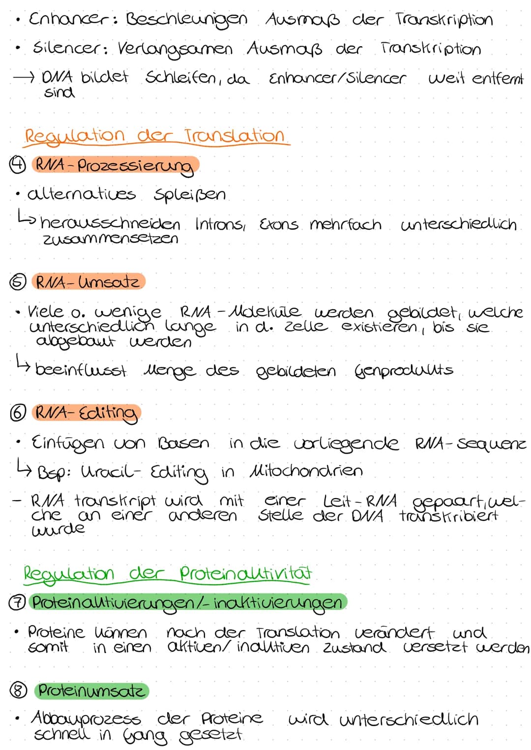 # Genregulation Eullaryoten
Regulation der Transkription
### ① Kontrolle der Lage der Chromosomen Im zelluern
* zw. Zellteilung liegt D