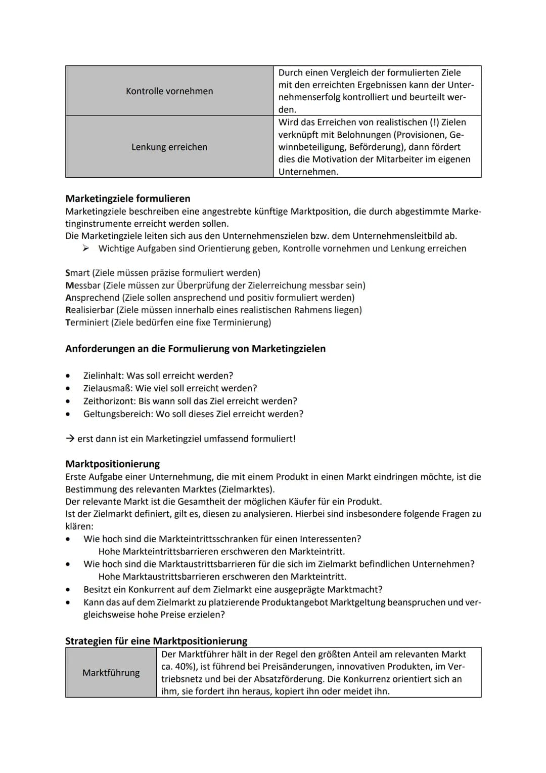 # Betriebswirtschaft mit Rechnungswesen und Controlling
## Thematischer Schwerpunkt 1
### Marktforschung und Marktgrößen (Marktkennzahlen)