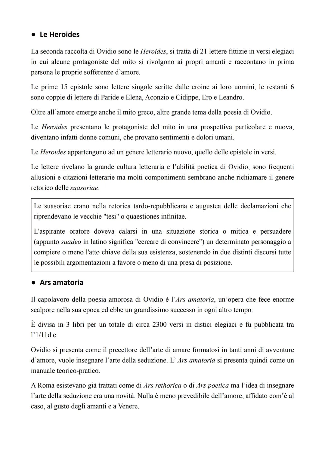 # Publio Ovidio Nasone
* Vita
Nasce il 20 marzo del 43 a.c. a Sulmona, nell'odierno Abruzzo.
Visse gli anni migliori dell'età augustea.