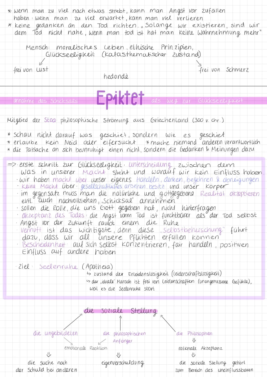 <p>Aristoteles' Ziel war es, das Glückliche zu erreichen. Er betrachtete die Tugend als wertvolle anerkannte Handlung oder Fähigkeit, die d
