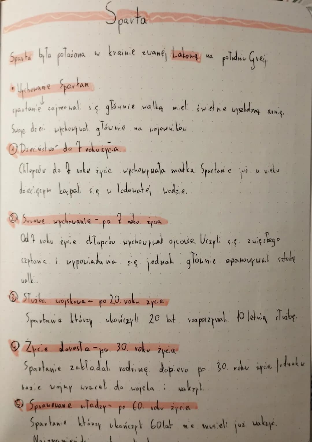Sparta
Sparta była położona w krainie zuane, Lakong na południc Greij
• Lychamame Spartan
↓
spartanie cajmowali się głównie walka miel świ