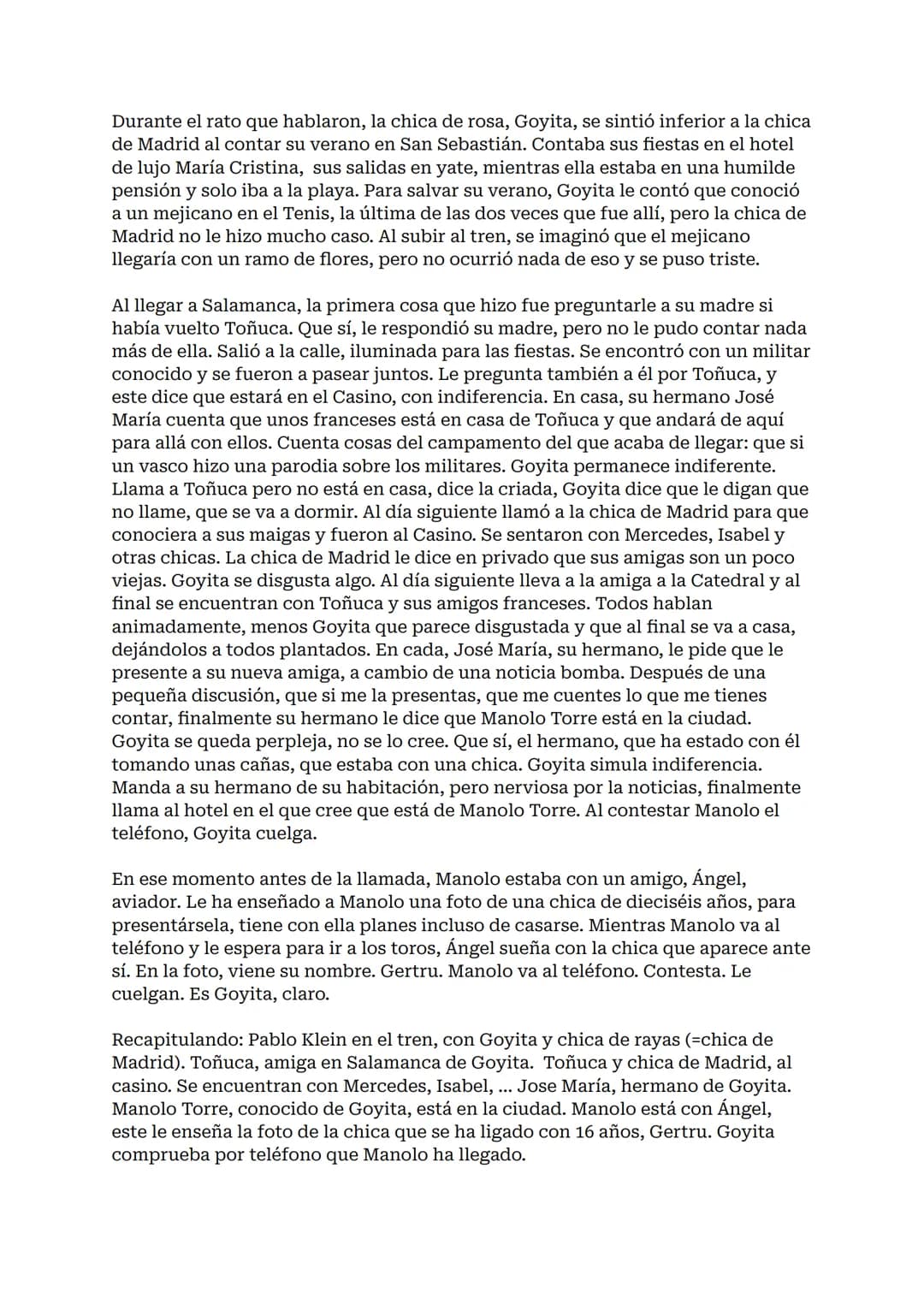 # RESUMEN ENTRE
# VISILLOS
Entre visillos, Carmen Martín Gaite: resumen por capítulos
Entre visillos es la primera novela larga de la escri